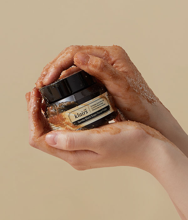 Gentle black sugar facial polish